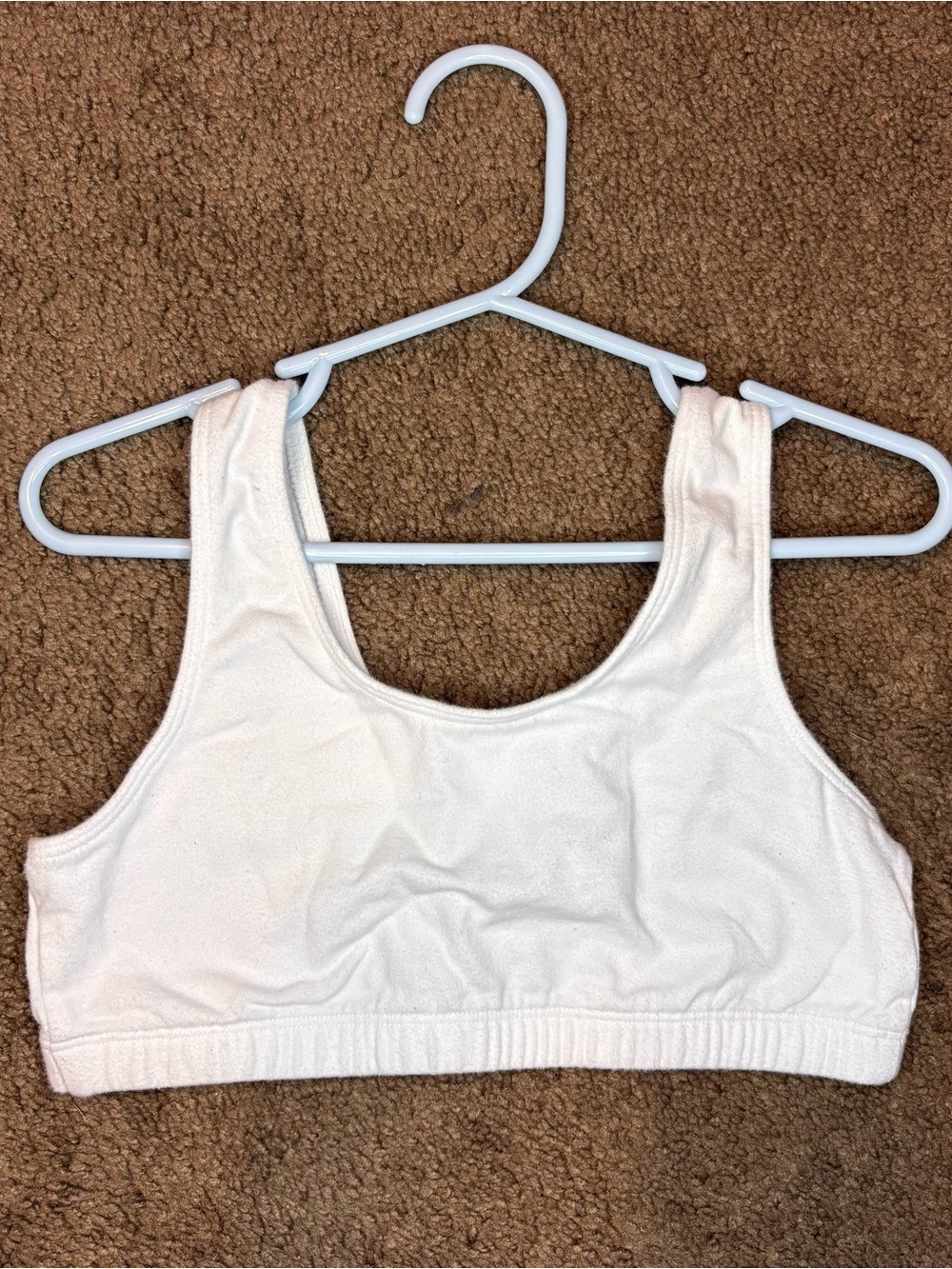 Wonder Nation White Cotton Blend Pullover Training Bra Size 32